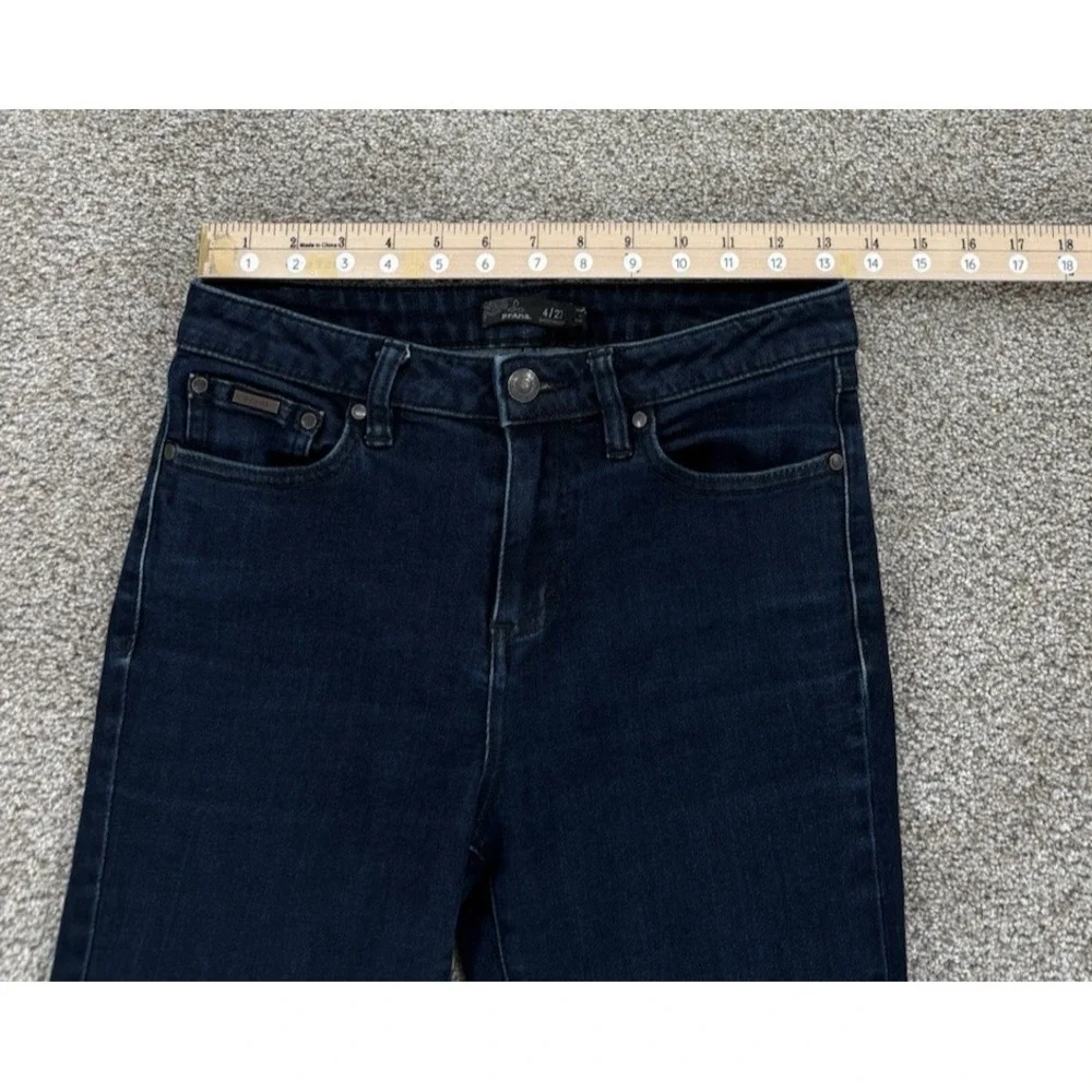 PrAna Sienna Jeans Womens‎ 4/27 Blue Mid Rise Skinny Mid Rise Organic Stretch - Picture 7 of 12